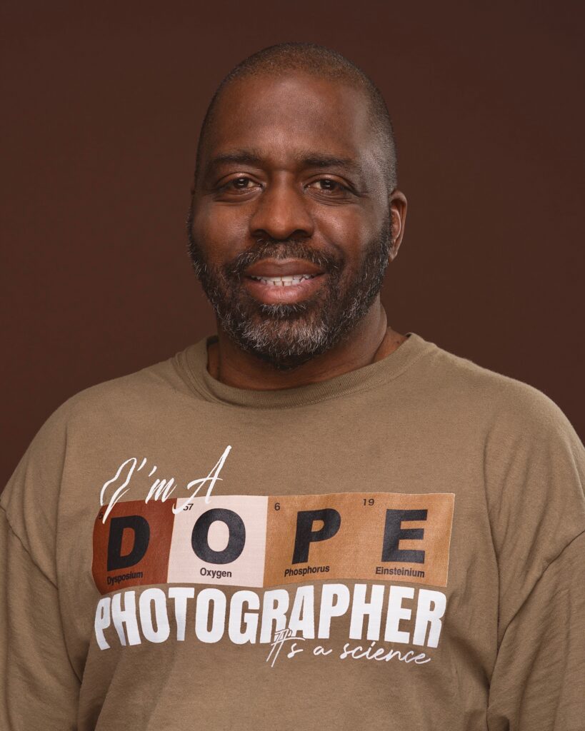 "Portrait of Darvin Bibbs, Indianapolis-based photographer known as Bro_Knows_Photo"